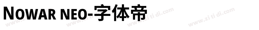 Nowar neo字体转换
